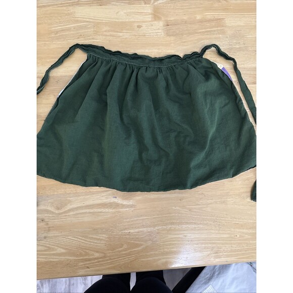 Vintage Fall colors patch work half apron Small Reversible Home Made - Picture 3 of 12